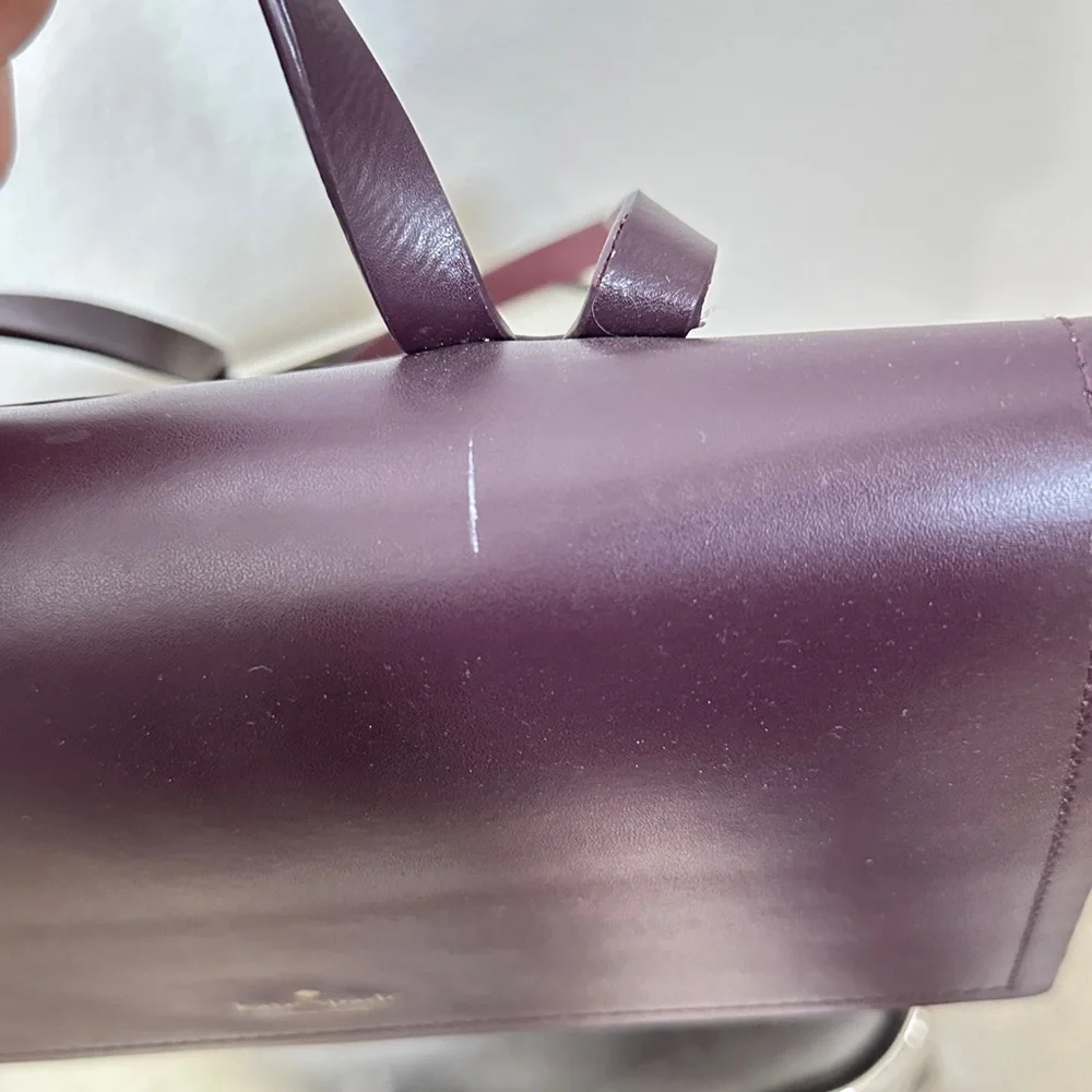 Kate Spade Leather Backpack Burgundy